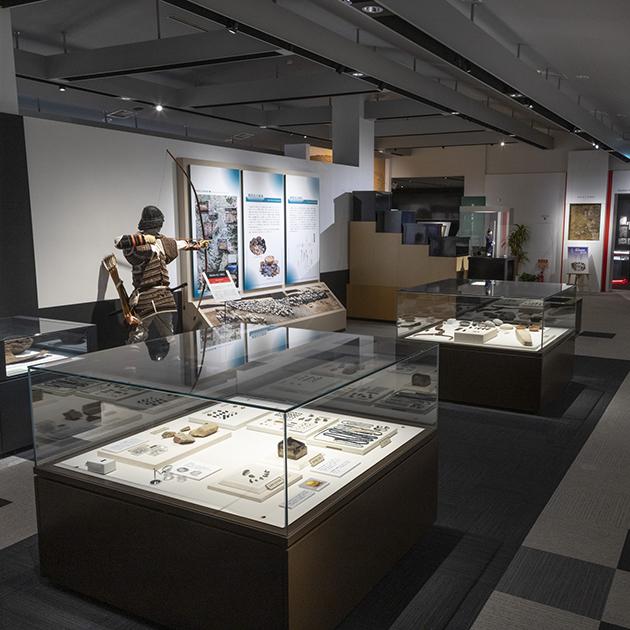 飛鳥寺塔埋納物の展示の写真