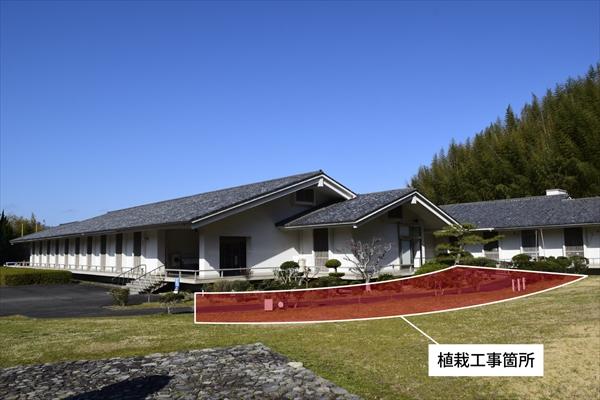 植栽工事箇所の写真