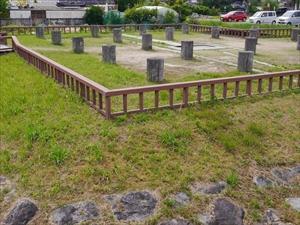 水落遺跡の現地風景写真