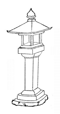 shrine-shaped lantern