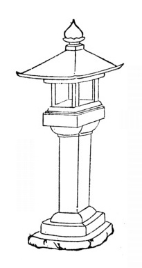 shrine-shaped lantern